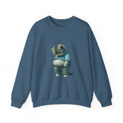 Funny Fat Cat Big Belly Cute Sweatshirt - Unisex Apparel