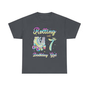 Roller Skating 7th Birthday Party T-Shirt Gift for Her