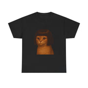 Funny Cat Bob Haircut Girl Meme T-Shirt - Unisex Apparel