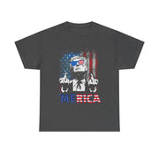 Funny Trump Merica American Flag Sunglasses 4th Of July Unisex Gift T-Shirt