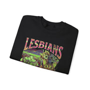 Lesbians Eat What Funny Cat Pun LGBTQ Pride Sweatshirt Unisex Apparel