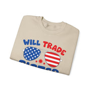 Funny Will Trade Sister for Firecrackers 4th of July USA Unisex Sweatshirt