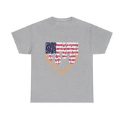 Baseball Drip Ice Cream Boy T-Shirt – Patriotic 4th of July Tee, American Flag Style, Summer Gift, Casual Wear, Fun & Festive Look