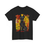 Womens Pop Art Dog 90s Graffiti V-Neck T-Shirt Gift for Her