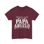 Tengo Dos Titulos Papa Abuelo Funny Spanish Father's Day T-Shirt Gift for Him