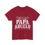 Tengo Dos Titulos Papa Abuelo Funny Spanish Father's Day T-Shirt Gift for Him