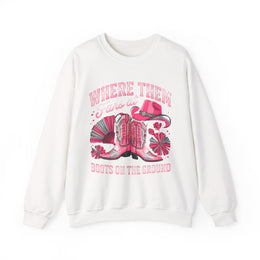 Cool Boots On The Ground Fans Sweatshirt Gift for Fans