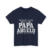 Tengo Dos Titulos Papa Abuelo Funny Spanish Father's Day T-Shirt Gift for Him