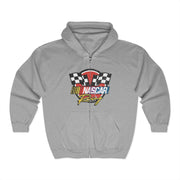 NASCAR Racing Checkered Flags Logo Zip Hoodie Unisex Apparel