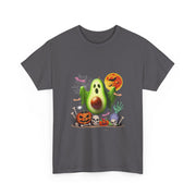 Avocado Horror Boo Ghost Halloween Vegan Cosplay Fruit T-Shirt - Unisex Apparel