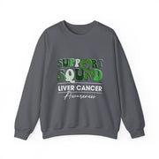 Groovy Support Squad Green Ribbon Liver Cancer Awareness Sweatshirt Unisex Gift