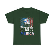 Funny Trump Merica American Flag Sunglasses 4th Of July Unisex Gift T-Shirt