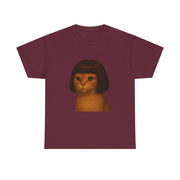 Funny Cat Bob Haircut Girl Meme T-Shirt - Unisex Apparel