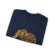 Beautiful Elephant Floral Flower Design Unisex Sweatshirt