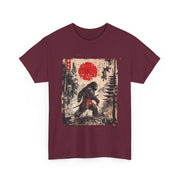 Funny Samurai Bigfoot Japanese Vintage Ukiyo-e Art Unisex T-Shirt