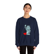Statue Of Liberty I Love New York Sweatshirt - Unisex Apparel