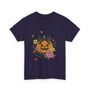Charming Pumpkin Floral Design Accent Joy T-Shirt - Unisex Apparel