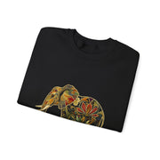Beautiful Elephant Floral Flower Design Unisex Sweatshirt