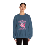 Kawaii Axolotl Sweatshirt for Girls and Kids