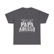 Tengo Dos Titulos Papa Abuelo Funny Spanish Father's Day T-Shirt Gift for Him
