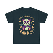 Just a Girl Who Loves Pandas Cute Panda T-Shirt Gift for Her