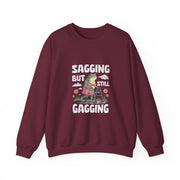 Funny Frog Meme Women's Sweatshirt - Sagging But Still Gagging