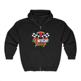 NASCAR Racing Checkered Flags Logo Zip Hoodie Unisex Apparel