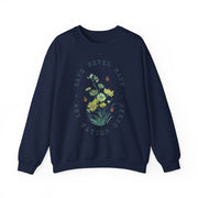 Unisex Floral Butterfly Democrat Liberal Sweatshirt Political Apparel