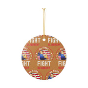 Vintage No Kings Fight Oligarchy Woman's Ornament