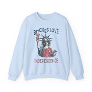 Funny Retro Bitches Love Independence Day Sweatshirt Unisex Gift