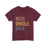 Best Uncle Ever T-Shirt – Funny Gift from Niece with Bold Lettering for Father’s Day or Birthday