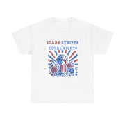 Stars Stripes & Equal Rights 4th of July Patriotic T-Shirt - Unisex Apparel