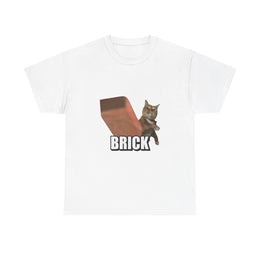 Funny Cat Throwing Brick - Angry Cat Meme T-Shirt - Unisex Apparel