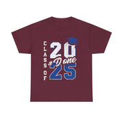DONE Class of 2025 Graduation T-Shirt – Bold Grad Seniors 2025 Tee for Him or Her to Celebrate the Big Day