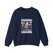 Funny Frog Meme Women's Sweatshirt - Sagging But Still Gagging