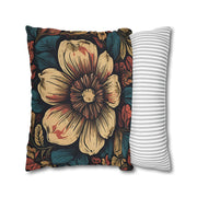 Retro Blooms Flower Pillow Case - Spring Summer Decor
