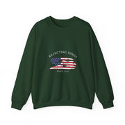 Funny Rejecting Kings Since 1776 Democracy America US Flag Sweatshirt - Unisex Apparel