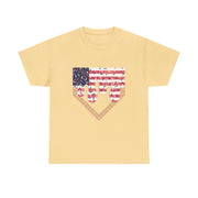 Baseball Drip Ice Cream Boy T-Shirt – Patriotic 4th of July Tee, American Flag Style, Summer Gift, Casual Wear, Fun & Festive Look