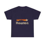 Vintage Houston Texas Strong Stripes City T-Shirt Unisex T-Shirt