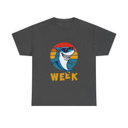 Retro Vintage Shark Fin Week 2025 Shark Lover Ocean Wildlife Unisex T-Shirt