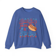 Funny BBQ Hot Dog Grilling Sweatshirt Independence Day Gift Unisex