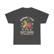 Retro Fruit LGBT Pride Support T-Shirt  Support Your Fruity Friends Unisex Apparel