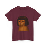 Funny Cat Bob Haircut Girl Meme T-Shirt - Unisex Apparel