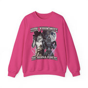 Funny Cat and Wine Graphic Sweatshirt Unisex Gift