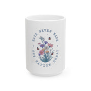 Floral Butterflies Democrat President Mug - Gift for Her & Him