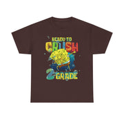 Spongebob Dabbing Ready to Crush 2nd Grade School T-Shirt Gift for Students