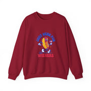Hot Dog I'm Just Here For The Wieners Funny 4th of July Sweatshirt - Unisex Apparel