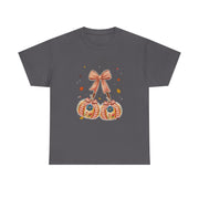 Coquette Bow Lace Pumpkin Thanksgiving Women's T-Shirt