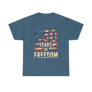 250 Years of Freedom Patriotic USA American Flag T-Shirt - Unisex Apparel