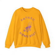 Father Mows Best Lawn Care Gardener Sweatshirt Father's Day Gift for Him